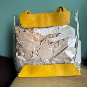 Yellow clear bag